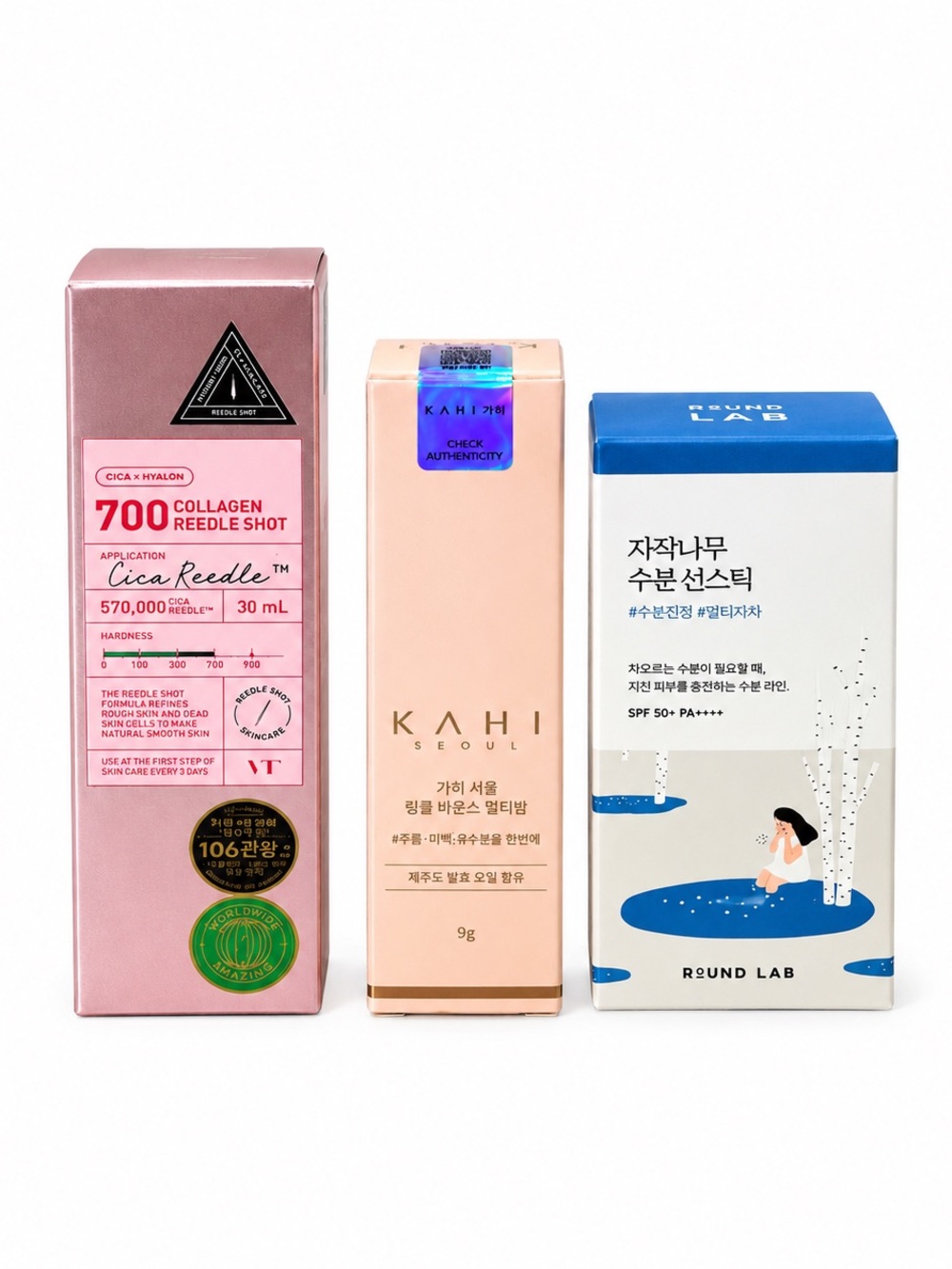 K-Beauty Skincare Bundle | VT + KAHI + ROUND LAB
